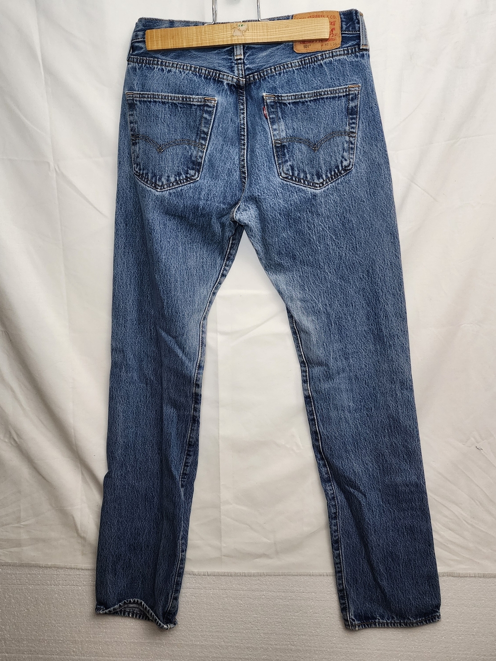 Levi’s 501 Original Fit Men’s Jeans W32 L36 Blue Denim Button Fly
